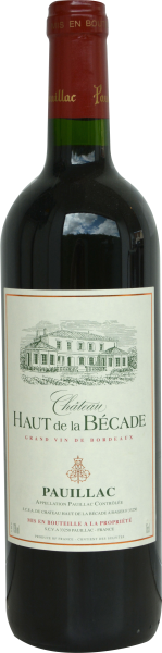 Château Haut de la Becade, Rouge, 2015